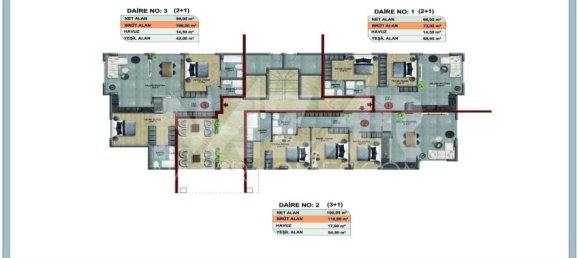 Квартира 1+1 в Аланья, Турция № 14385 20