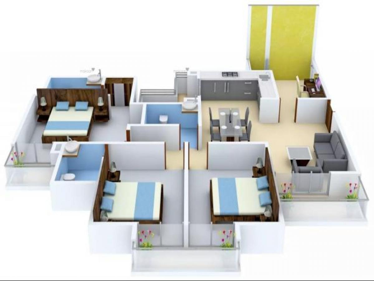 3 bedrooms House in Noida, India No. 68027