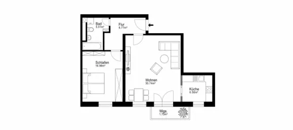 Apartamento de 1 dormitorio en Furstenfeldbruck, Germany No. 219856 9