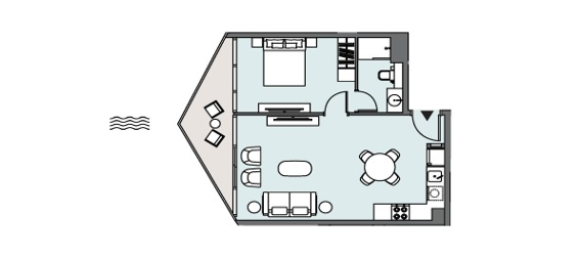 1 غرف نوم شقة في PENINSULA THREE, دبي, UAE رقم 61245 7