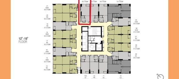 Condominio de 25 m² en Watthana, Thailand No. 70888 4