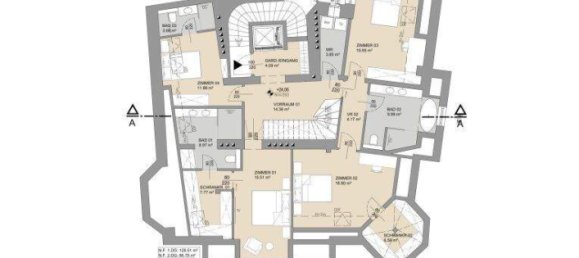 Квартира с 6 комнатами в Маргаретен, Австрия № 227487 13