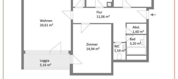 3 rooms Apartment in Ortenaukreis, Germany No. 3972 3