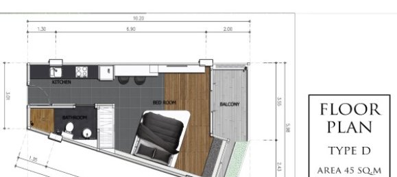 Кондоминиум с 1 спальней в Камала, Таиланд № 12342 14