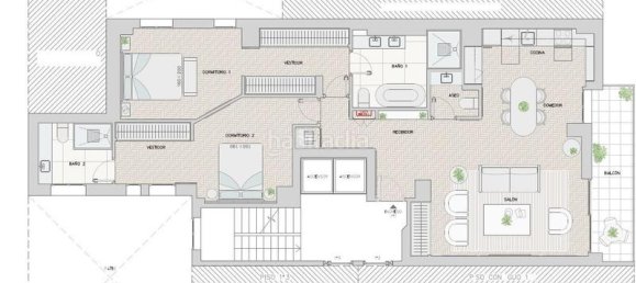 Квартира с 2 спальнями в Мадрид, Испания № 121363 14