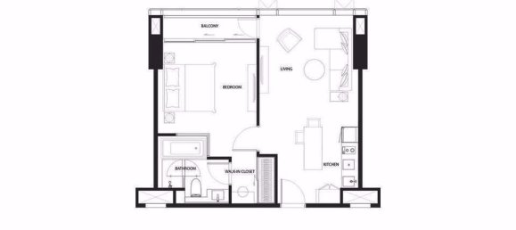 1 Schlafzimmer Eigentumswohnung in THE STRAND THONGLOR Railay Beach, Thailand, Nr. 29809 2