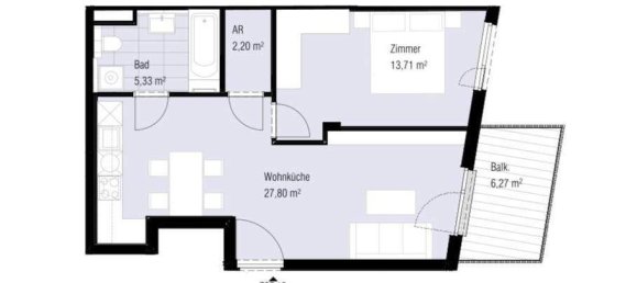 2-Zimmer Wohnung in Mariahilf, Austria, Nr. 261342 4