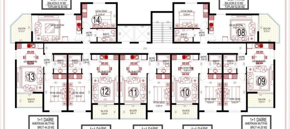 3 rooms Apartment in Mahmutlar, Turkey No. 10084 3