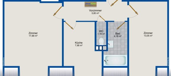 Apartamento de 2 habitaciónes en Rudolfsheim-Funfhaus, Austria No. 147592 13