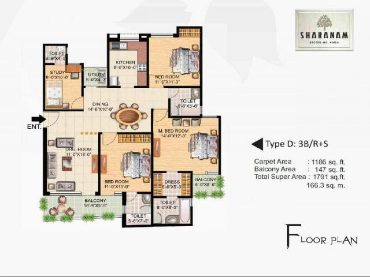 3 Schlafzimmer Haus in Noida, India, Nr. 26656