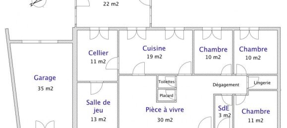 Casa de 3 dormitorios en Jura, France No. 339765 2