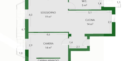 2 rooms Apartment in Molfetta, Italy No. 20960 2