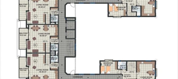 2 rooms Apartment in Kargicak, Turkey No. 10201 3