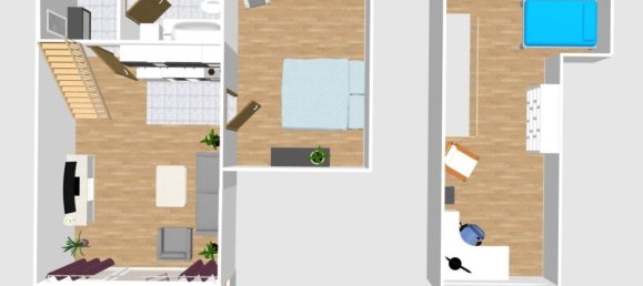 2 غرف نوم منزل ذو طابقين في Salzlandkreis, Germany رقم 20729 15