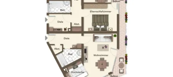 بناية في Dusseldorf, Germany 881متر مربع رقم 324849 23