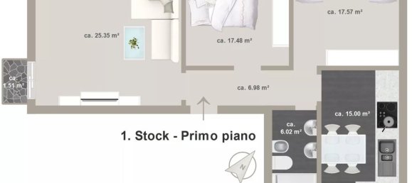 3-Zimmer Wohnung in Trentino-Alto Adige, Italy, Nr. 217440 24