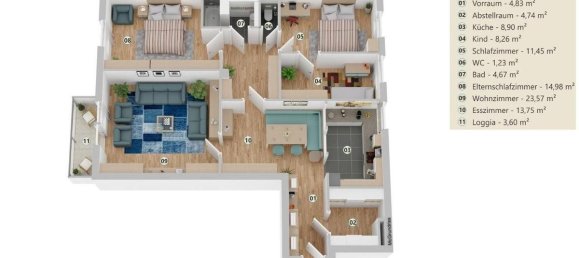 5 rooms Apartment in Modling, Austria No. 151113 20