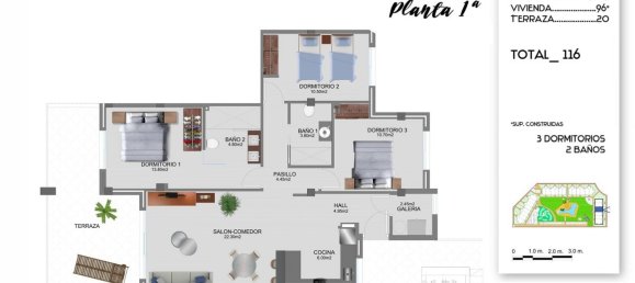3 Schlafzimmer Wohnung in El Campo, Spain, Nr. 9432 12