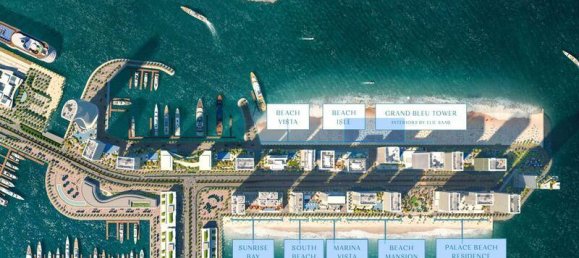 Apartamento de 1 dormitorio en Dubai Harbour, UAE No. 26874 4