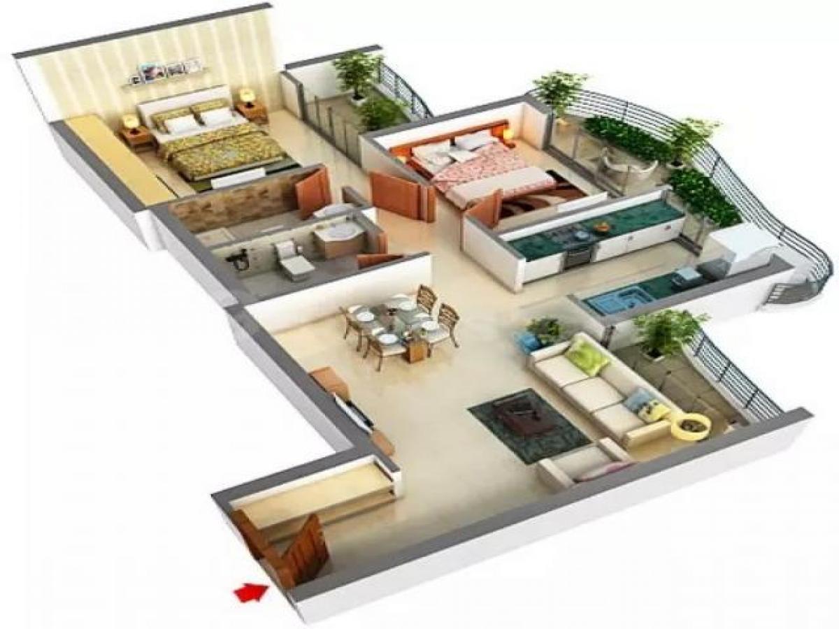 2 bedrooms House in Mumbai, India No. 59241