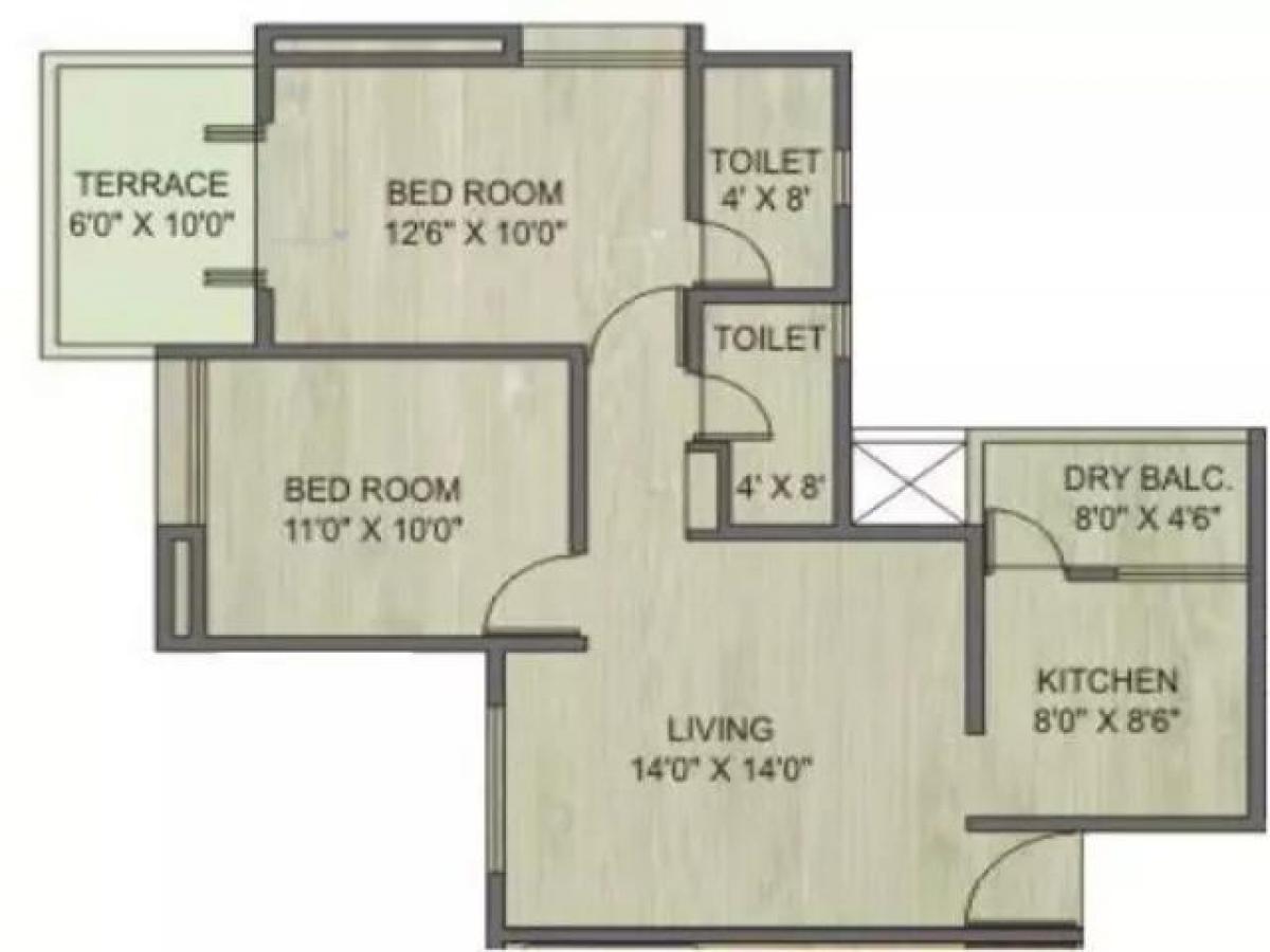 2 chambres Maison à Pune, India No. 21079