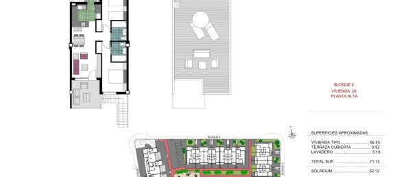 Bungalow T2 em Torre de la Horadada, Spain N.º 9476 7