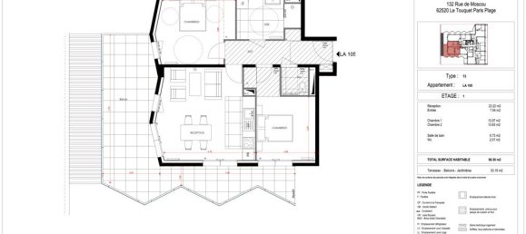 2 bedrooms Apartment in Le Touquet-Paris-Plage, France No. 72208 2