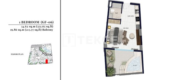 2 Schlafzimmer Wohnung in Jumeirah Village Circle, UAE, Nr. 123309 21