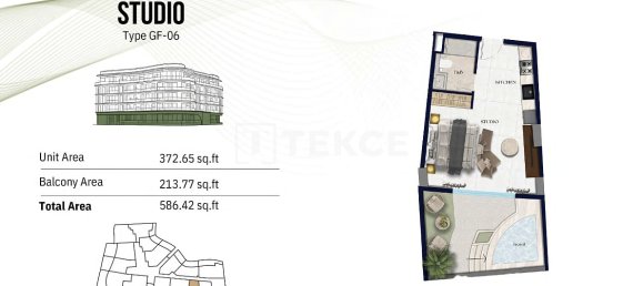 2 Schlafzimmer Wohnung in Jumeirah Village Circle, UAE, Nr. 123309 19