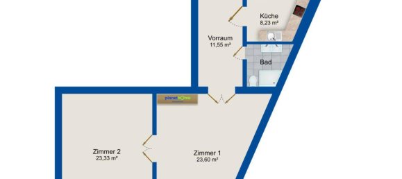 2غرفة شقة في Rudolfsheim-Funfhaus, Austria رقم 195446 17