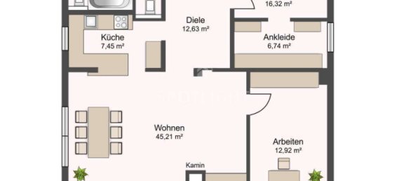 3 Schlafzimmer Penthouse in München, Germany, Nr. 339113 18