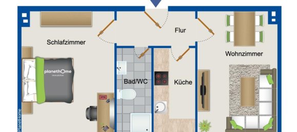 2-Zimmer Wohnung in Wuppertal, Germany, Nr. 32044 4