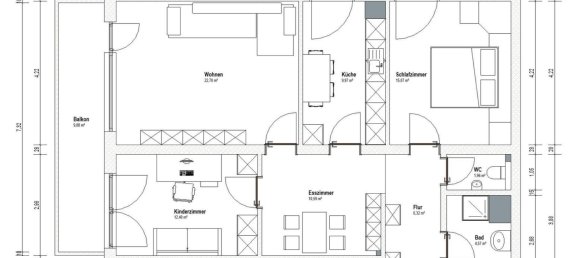 Квартира с 3 комнатами в Нюрнбергер-Ланд, Германия № 329251 18