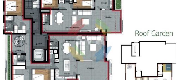 3 Schlafzimmer Penthouse in Limassol, Cyprus, Nr. 21023 5