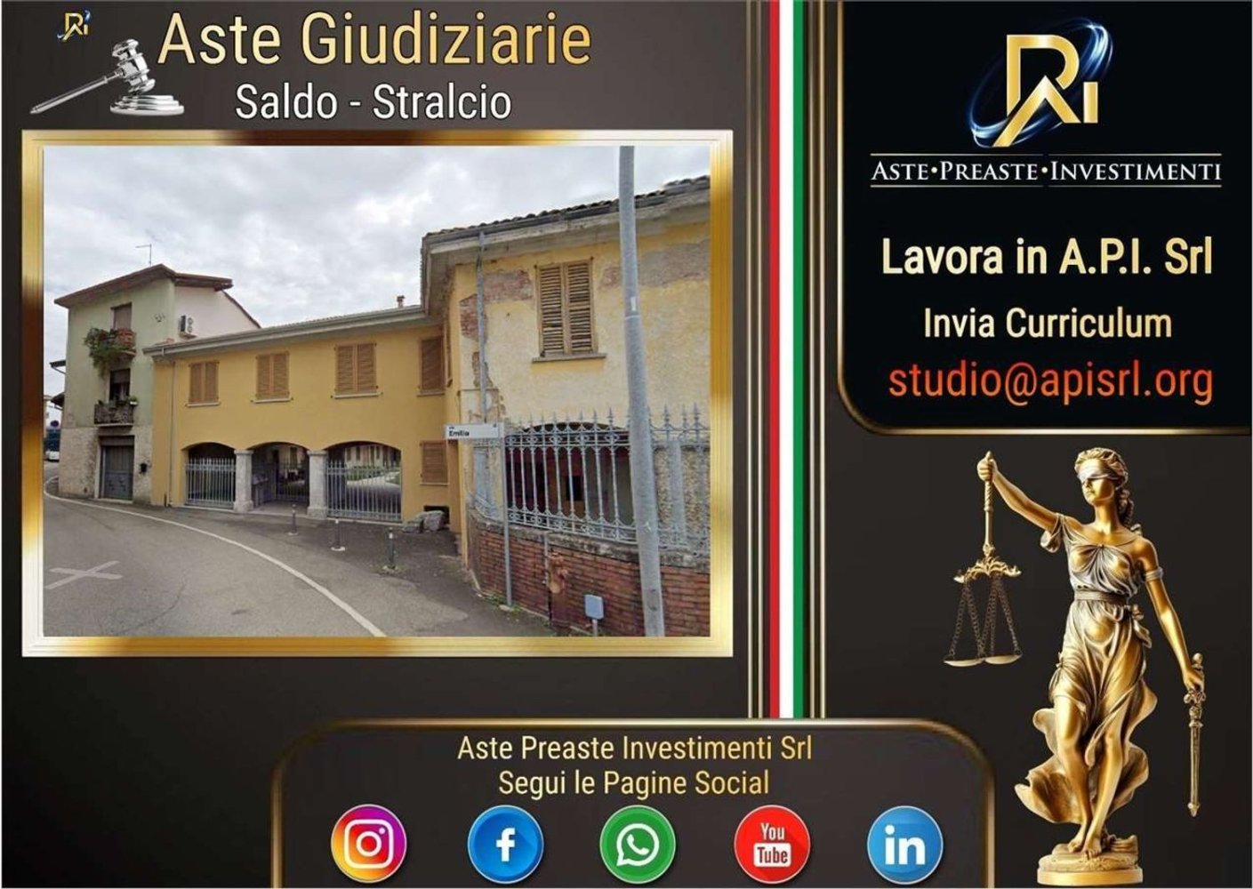 2 rooms Apartment in Villa Cortese, Italy No. 259091