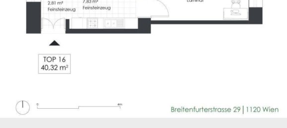 2 rooms Apartment in Meidling, Austria No. 141015 16