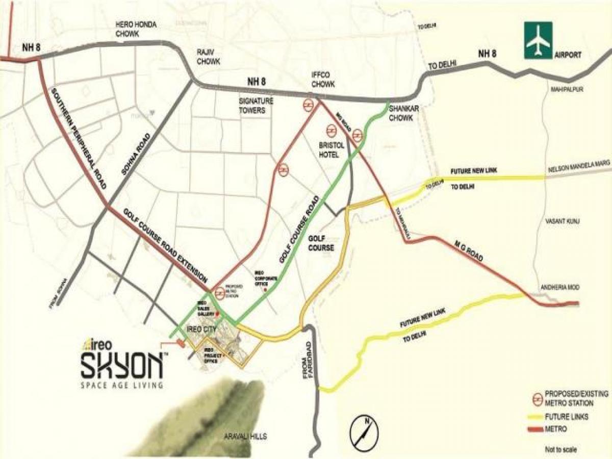 3 bedrooms House in Gurgaon, India No. 3282