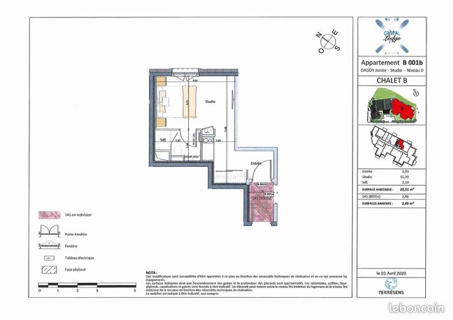 Studio in Saint-Chaffrey, France No. 304887