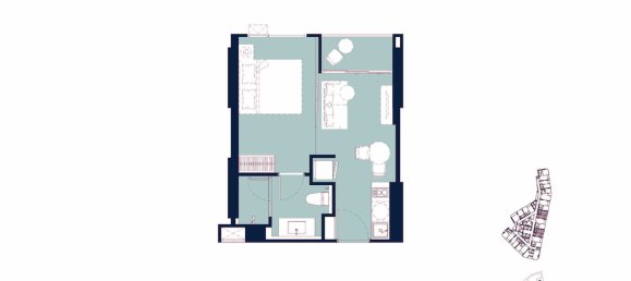 Apartamento de 1 dormitorio en Pattaya, Thailand No. 26685 28