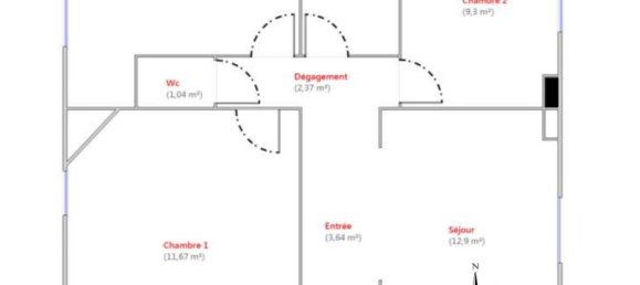 1 غرف نوم شقة في Vitry-sur-Seine, France رقم 139946 20