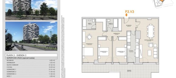 3 Schlafzimmer Wohnung in Burgos, Spain, Nr. 114008 2