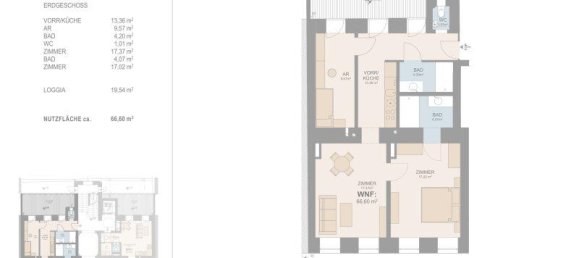 Apartamento de 3 divisões em Vienna, Austria N.º 262014 10