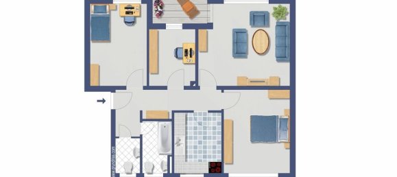 3 chambres Appartement à Wilhelmshaven, Germany No. 107598 16