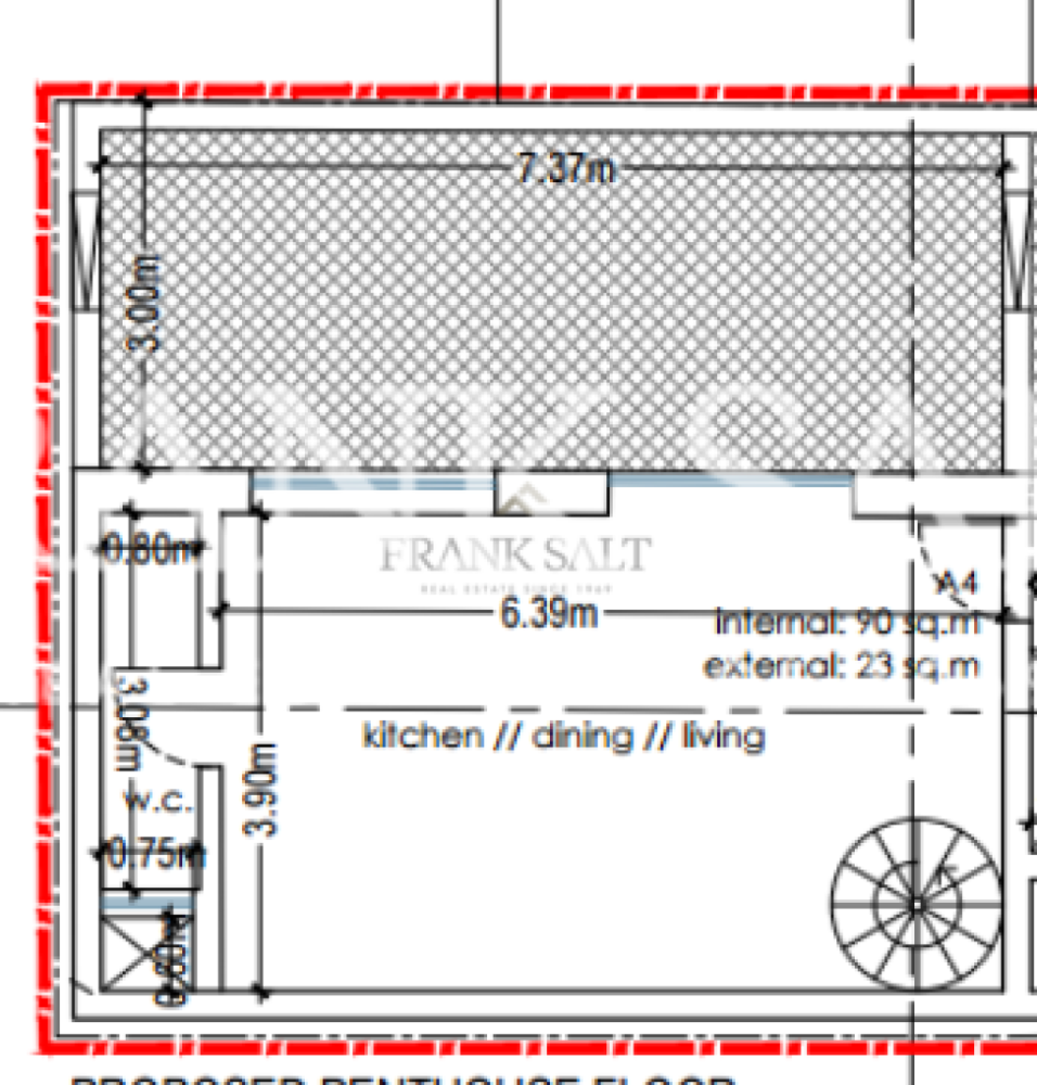 2 chambres Penthouse à Zejtun, Malta No. 2862