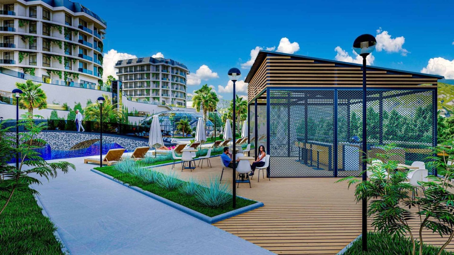 Apartment 1+1 in Panorama Kargicak, Kargicak, Turkey No. 38826