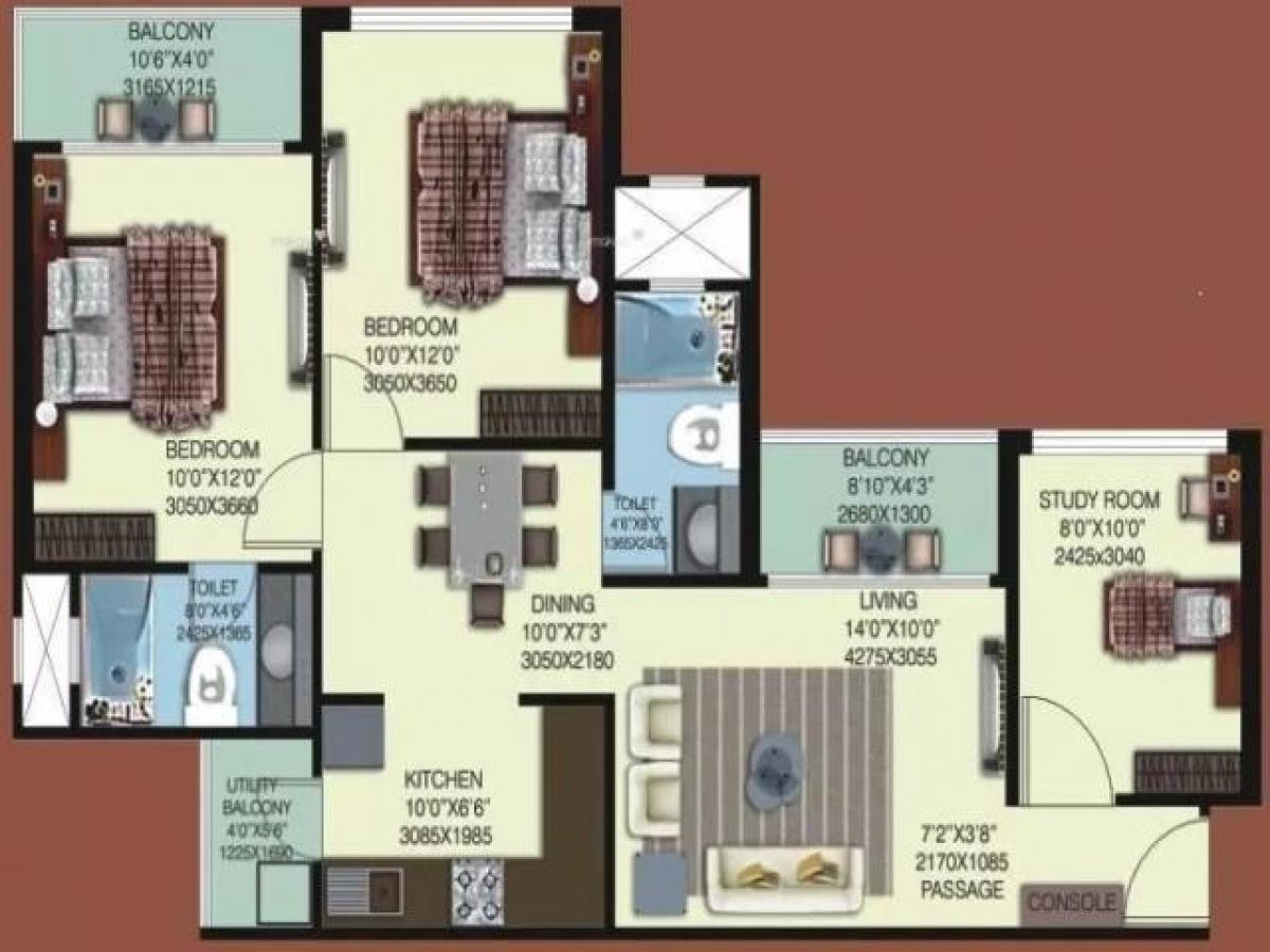 Дом с 2 спальнями в Нойда, Индия № 67790