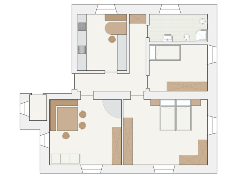 3-Zimmer Wohnung in Trentino-Alto Adige, Italy, Nr. 374115