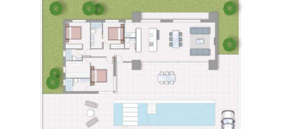 3 غرف نوم فيلا في Ciudad Quesada, Spain رقم 8910 13