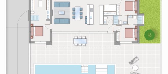 3 غرف نوم فيلا في Ciudad Quesada, Spain رقم 8910 15