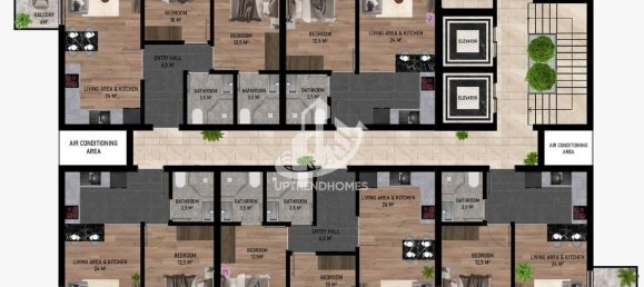 شقة 1+1 في Kestel, Turkey رقم 7076 26